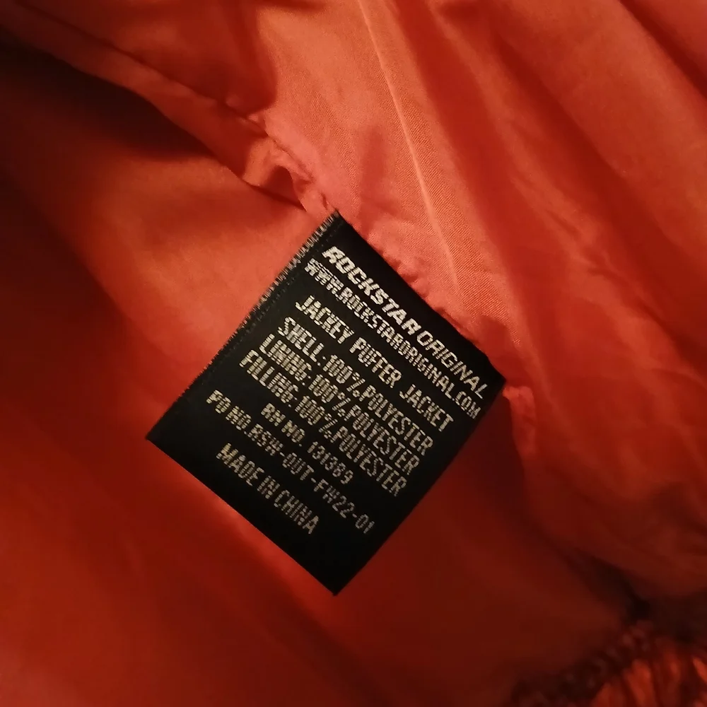 Rockstar White and Red Puffer Jacket - Picture 7 of 7